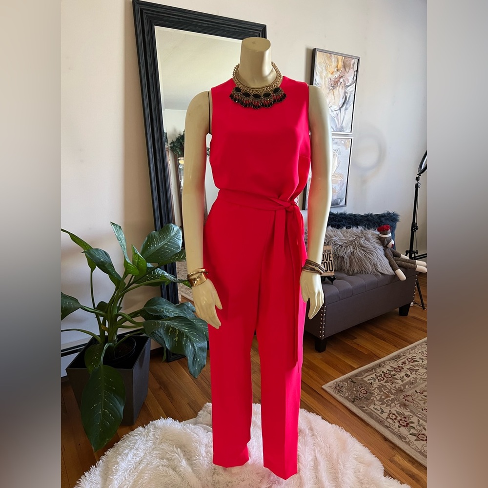 Banana Republic Hot Pink Sleeveless Jumpsuit / Romper